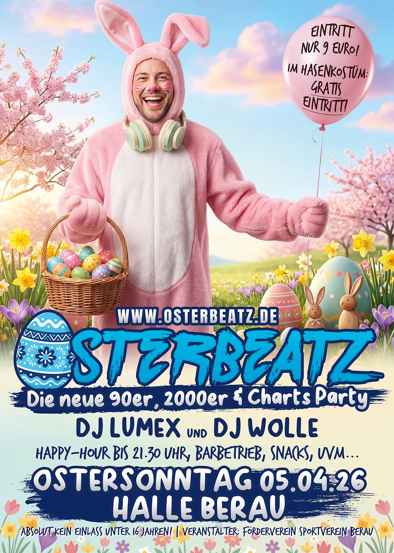OSTERBEATZ 2026 Flyer – Ostersonntag 05.04.26, Halle Berau